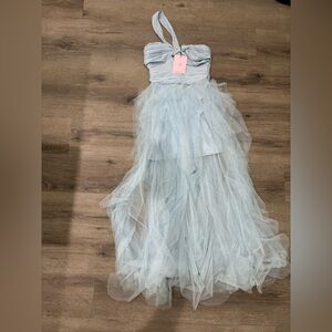 Hello Molly Sky Blue Pleated Dress